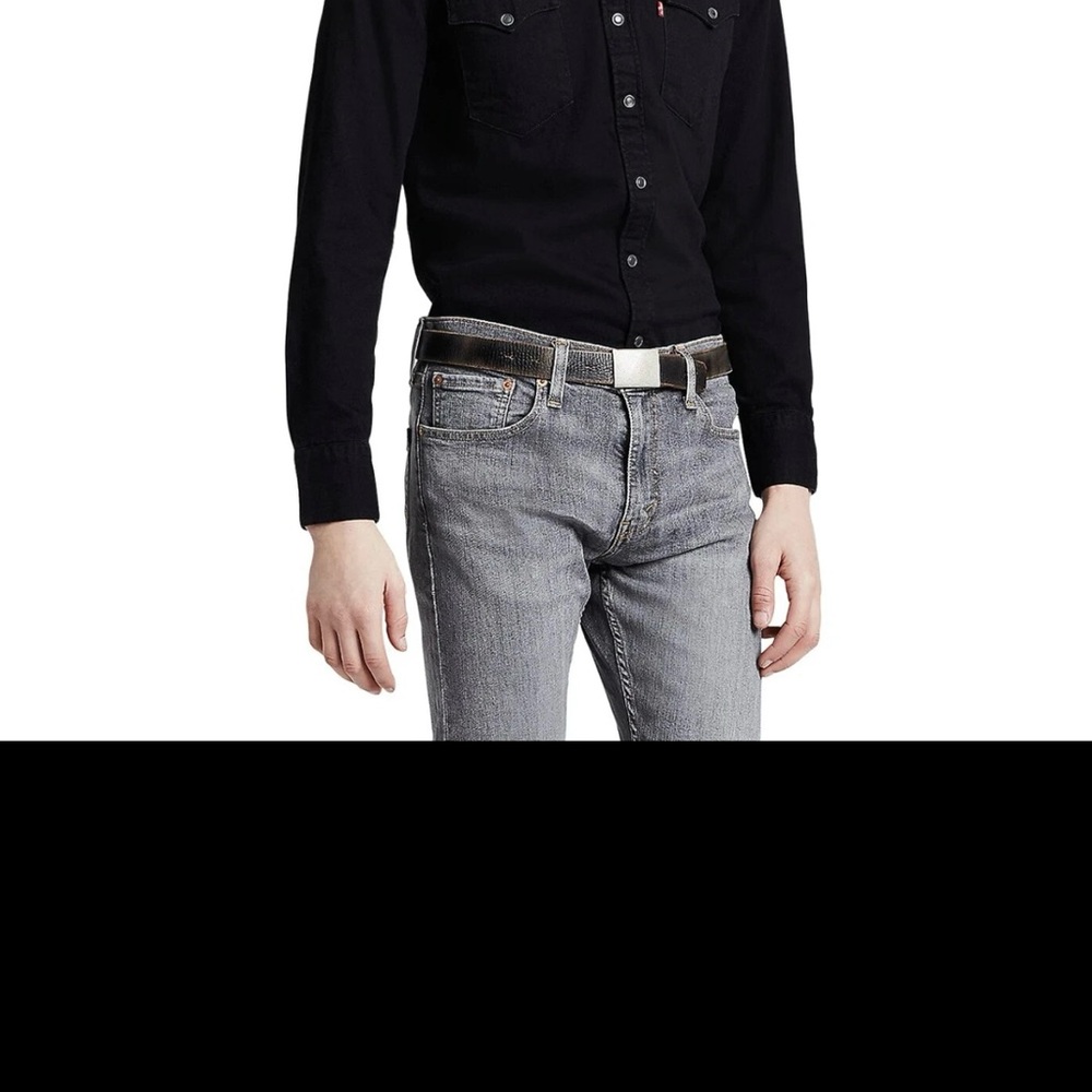New Levi's Barstow Western Denim Shirt XL Dark Blue jacket work jeans plaid